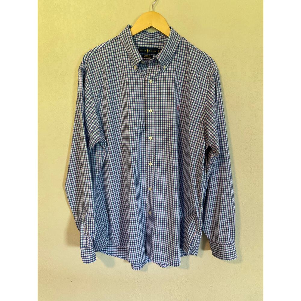 Ralph Lauren Men’s XL Classic Fit Performance Long Sleeve Button Down Shirt